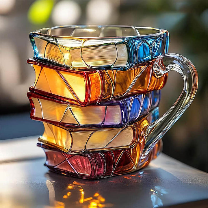 Caneca de Felicidade 3D Única e Artesanal para Entusiastas da Leitura