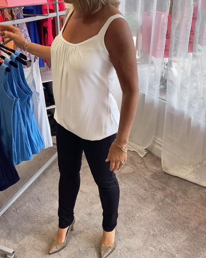Robin™ | Top de verão sem mangas com decote redondo