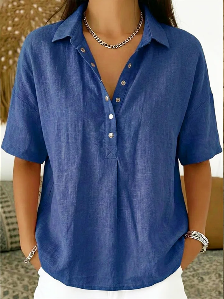 Hélène™ | Blusa com gola