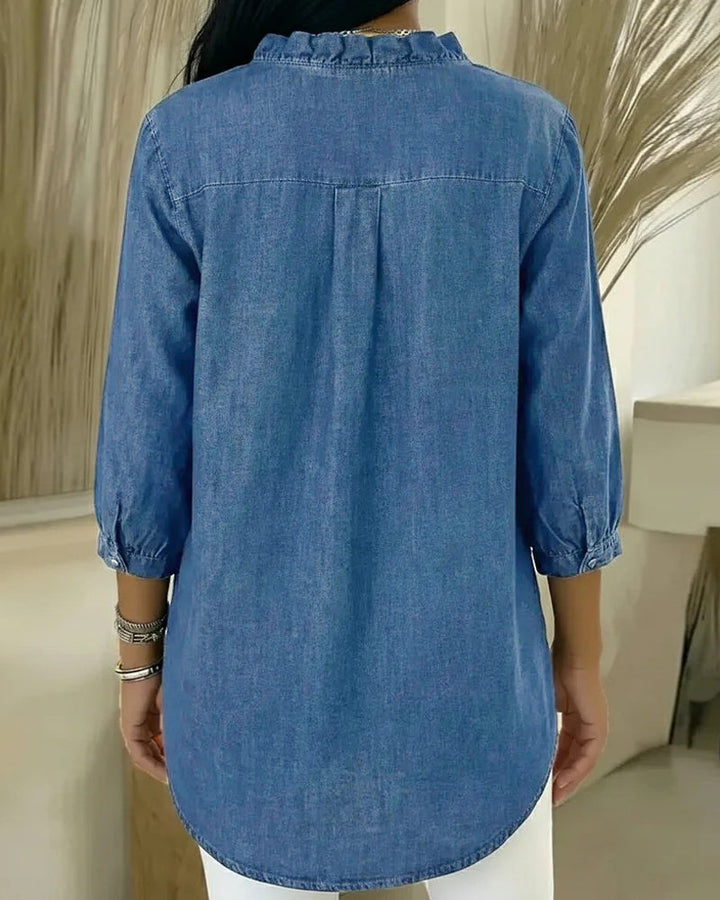 Regina™ | Chemisier elegante com volantes