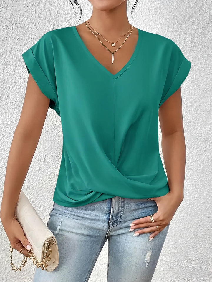 Gemma™ | Top fluido drapeado