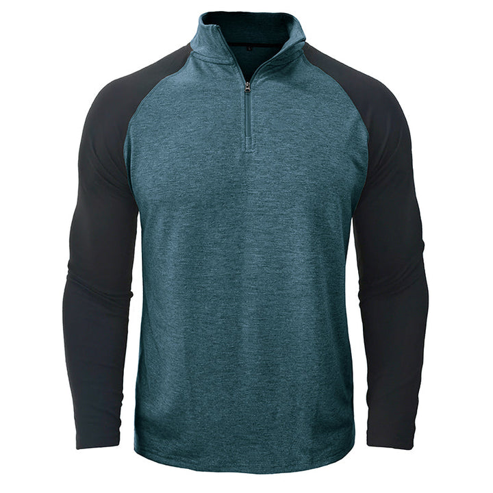Camisa de algodão com gola subida