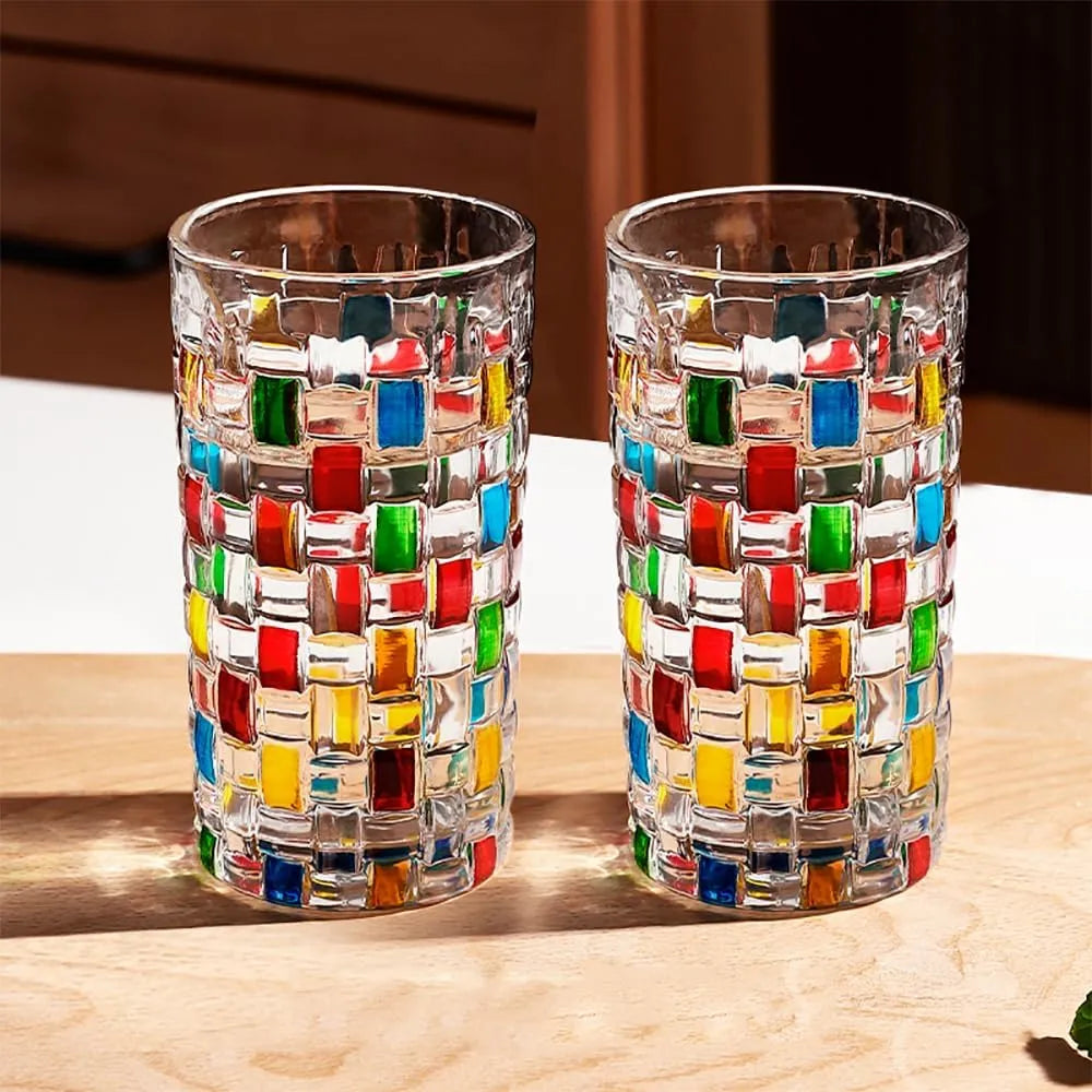 Copo de Whisky de Cristal Colorido