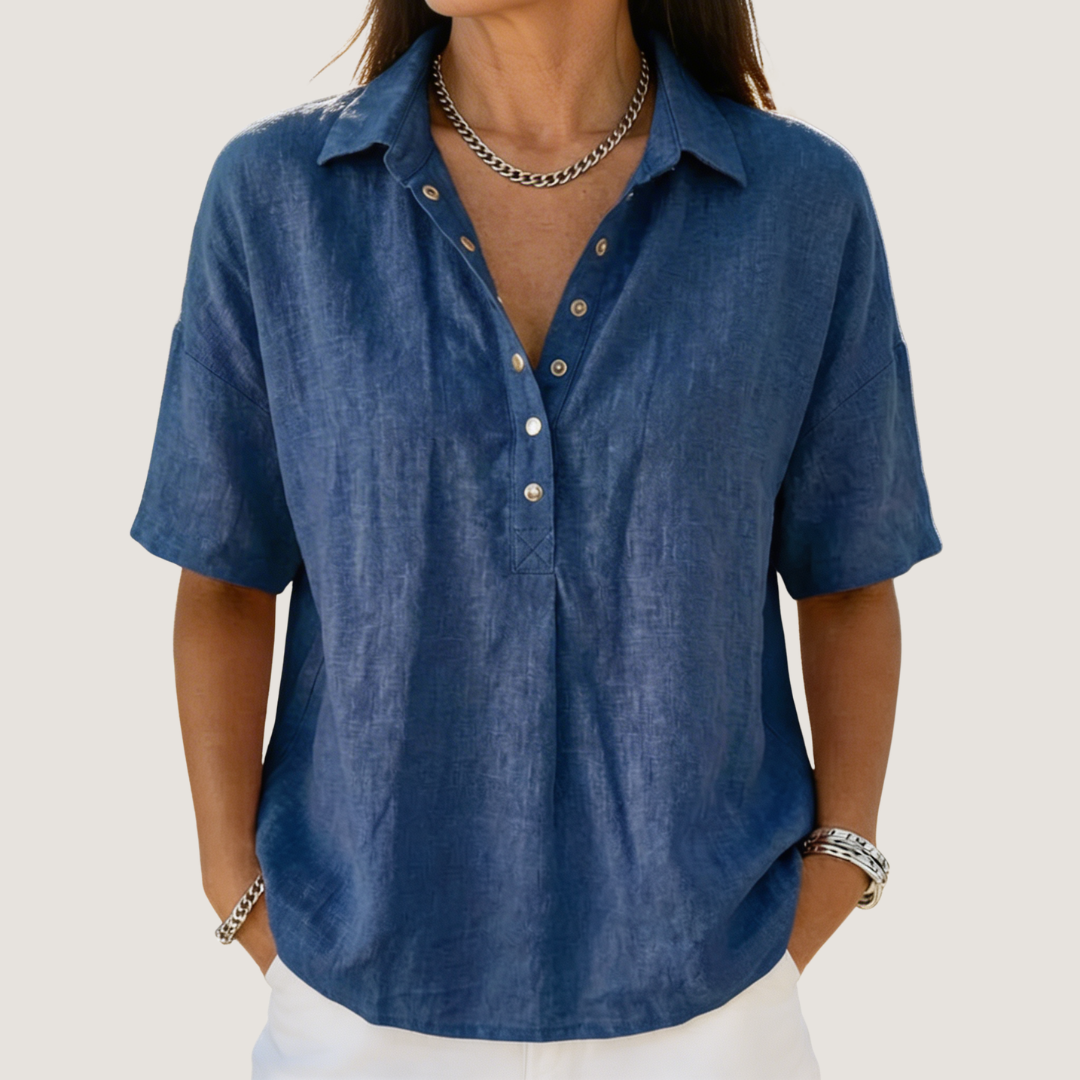 Hélène™ | Blusa com gola