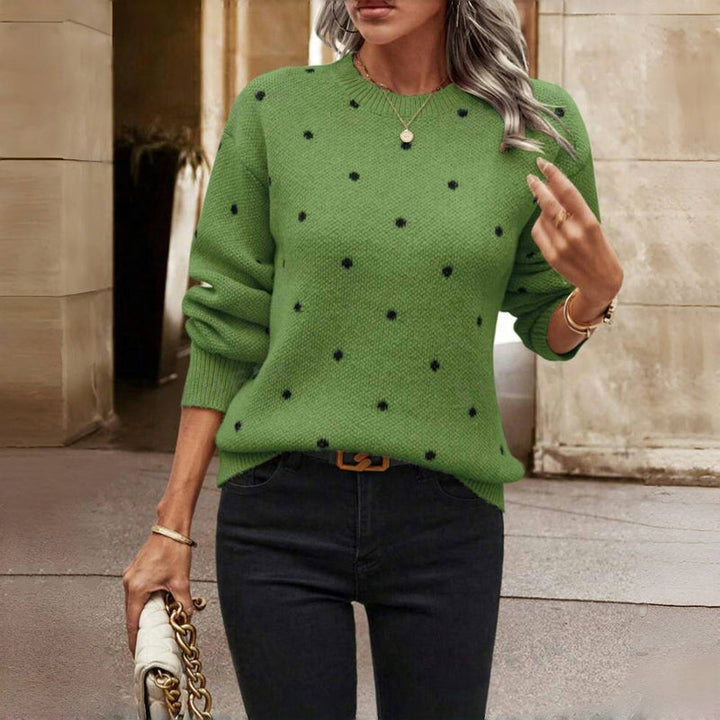 Paula™ | Pull-over tricotado com bolinhas