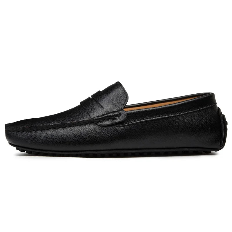 Mocassins de Verão em Couro Relaxados