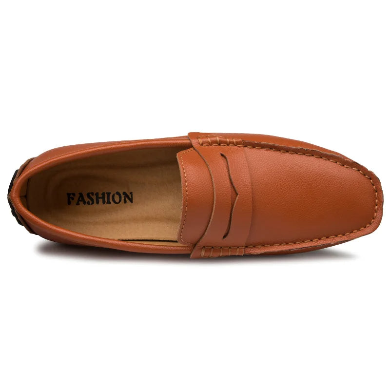 Mocassins de Verão em Couro Relaxados