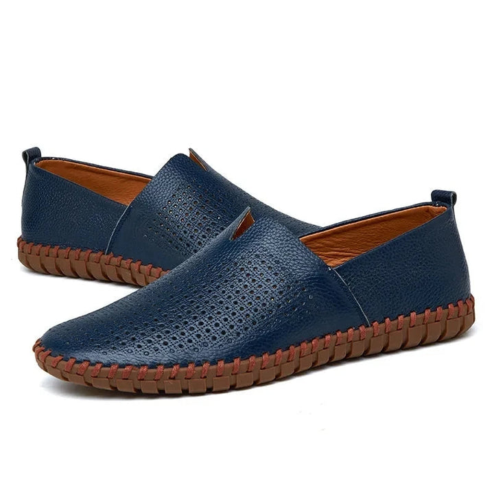 Mocassins de Couro Respirável