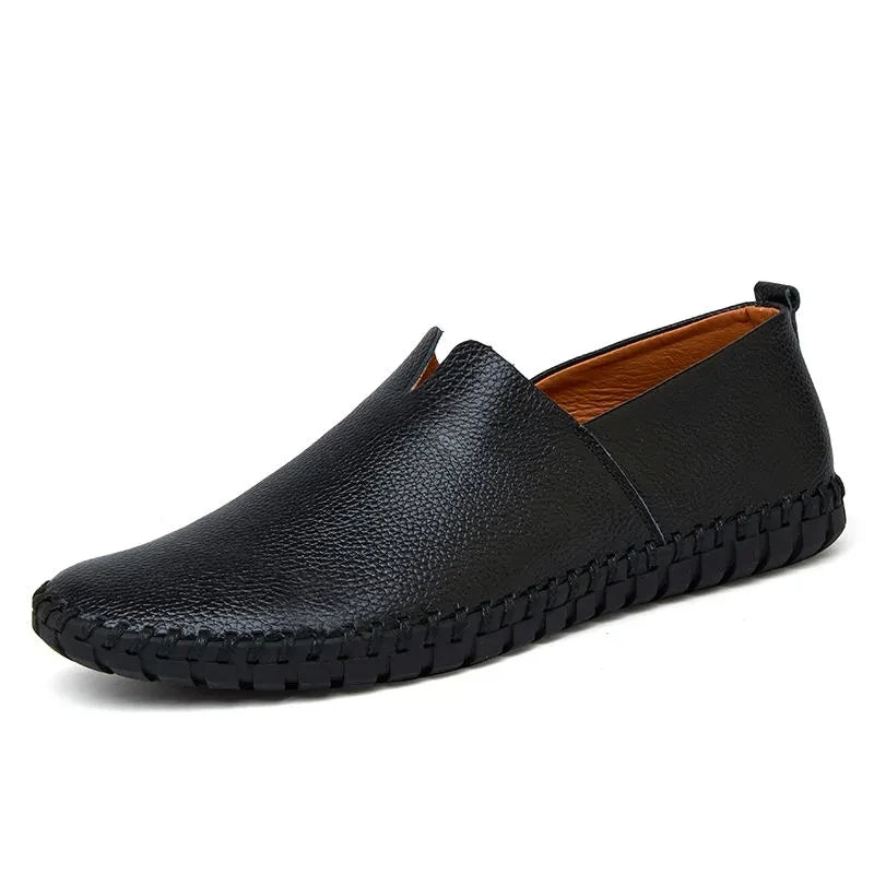 Mocassins de Couro Respirável