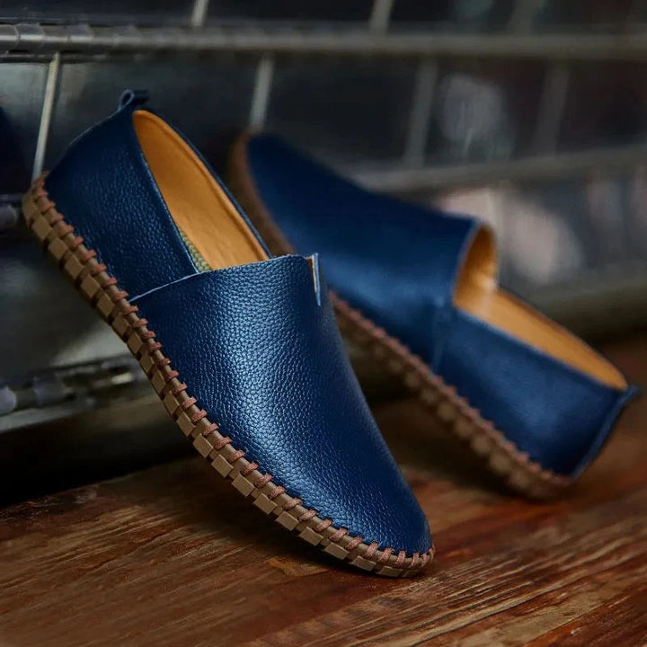 Mocassins de Couro Respirável