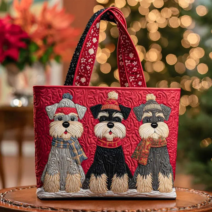 Bolsinha artesanal - Trio de Schnauzer