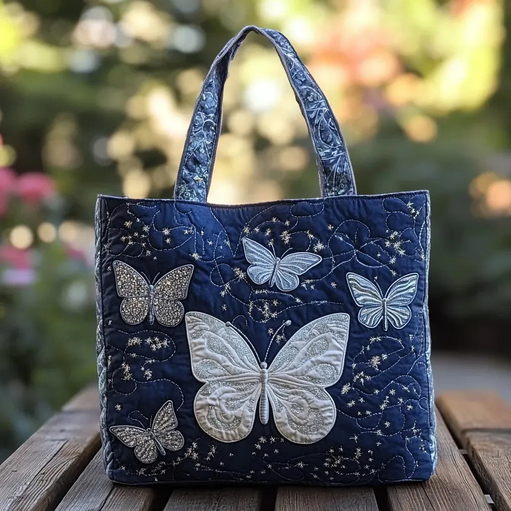 Bolsa artesanal - Borboleta Prateada