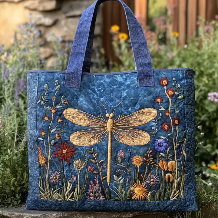Bolsa acolchoada - Libellula Dourada