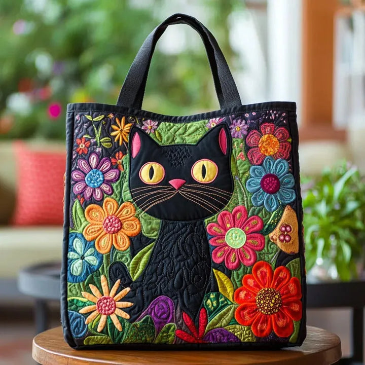 Bolsa acolchoada - Gato Negro Encantado