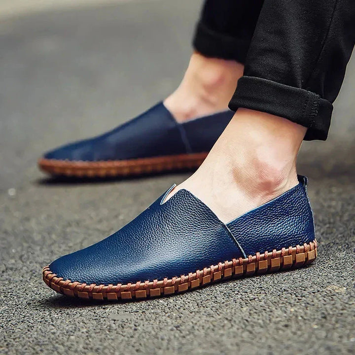 Loafers Elegantes em Couro Respirável