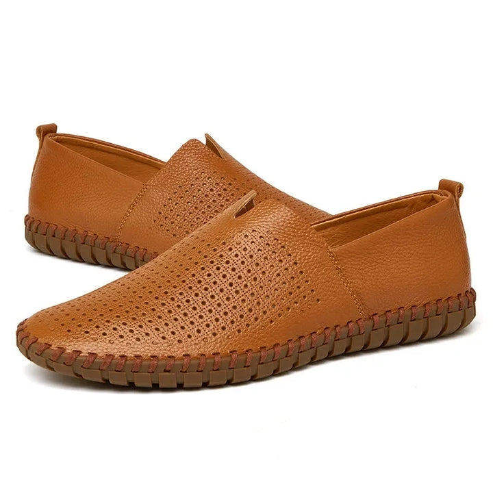 Loafers Elegantes em Couro Respirável