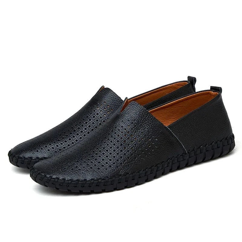 Loafers Elegantes em Couro Respirável