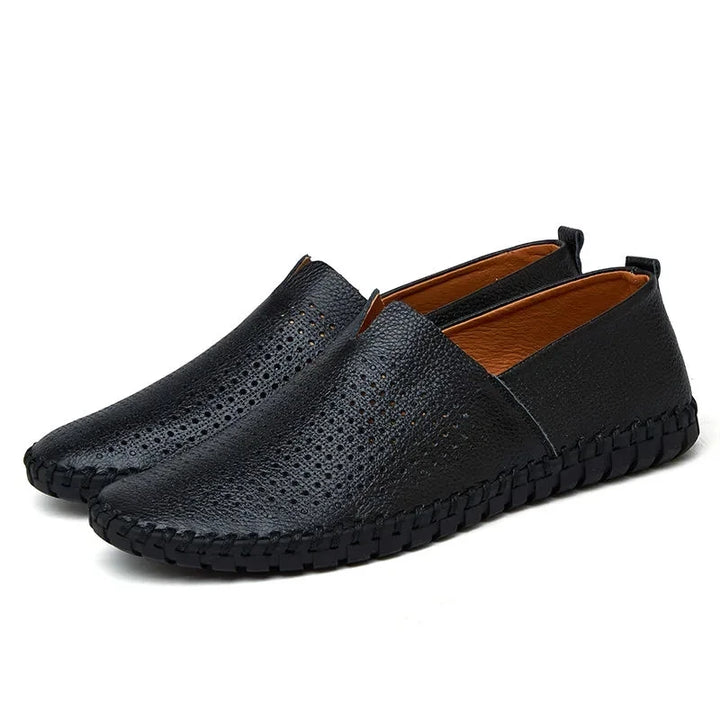 Loafers Elegantes em Couro Respirável