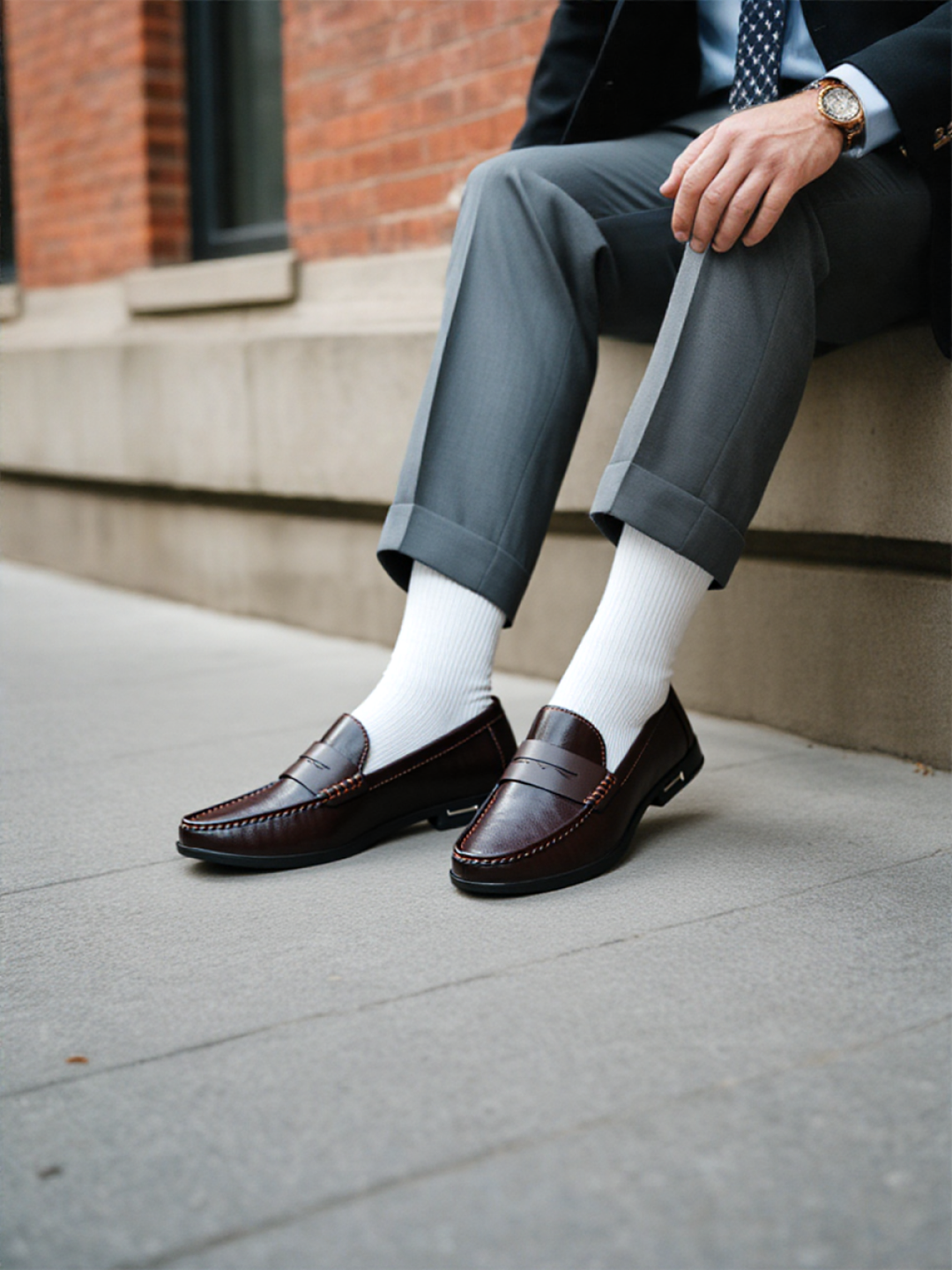 Elegantes Loafers de Couro Premium