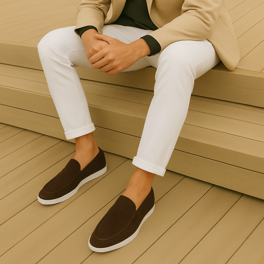 Mocassins Elegantes em Camurça