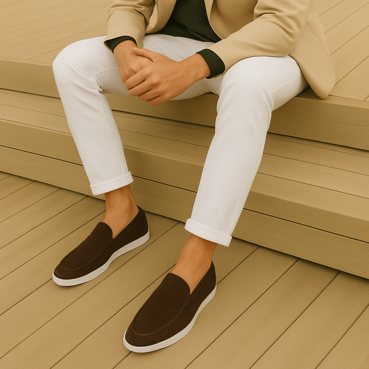 Mocassins Elegantes em Camurça