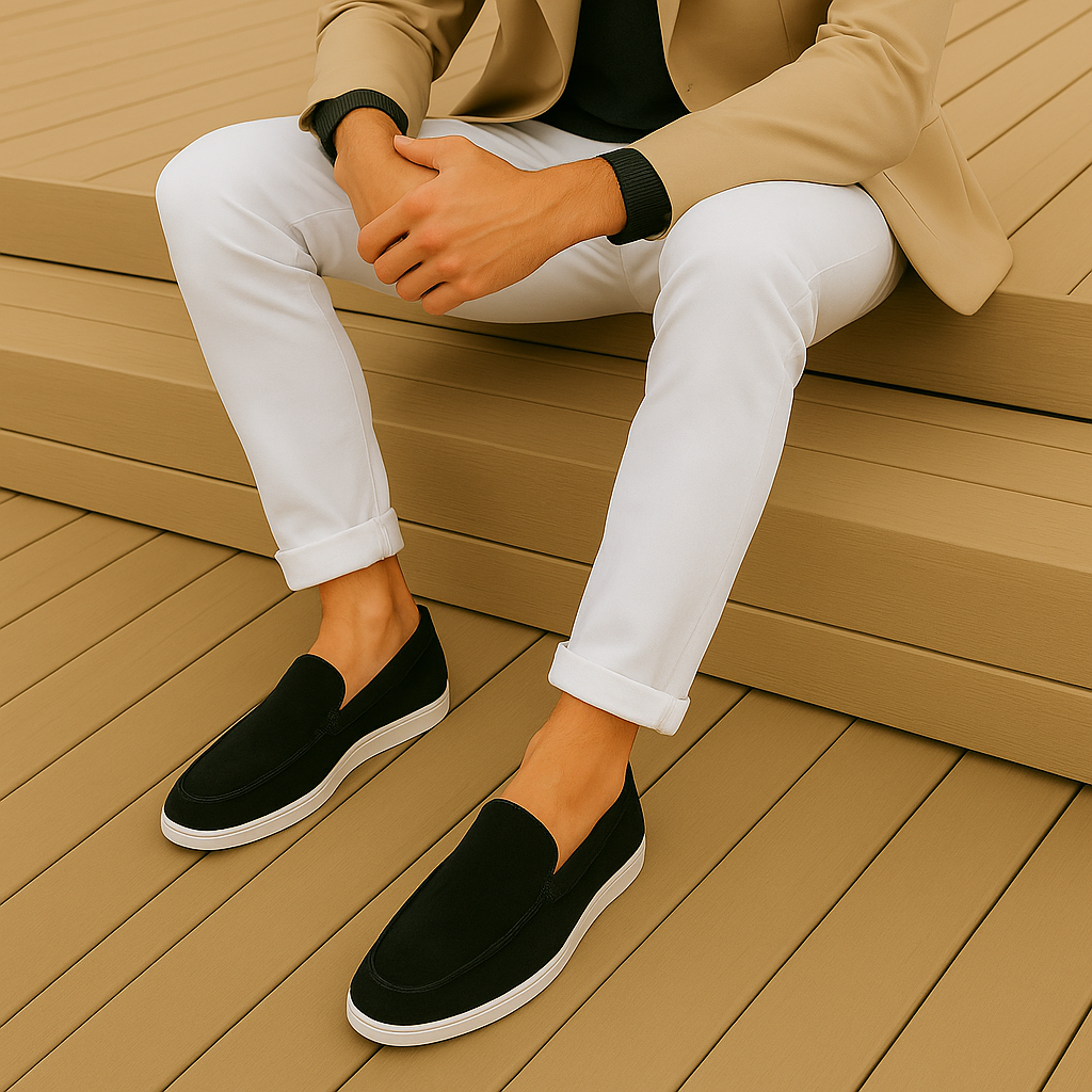 Mocassins Elegantes em Camurça