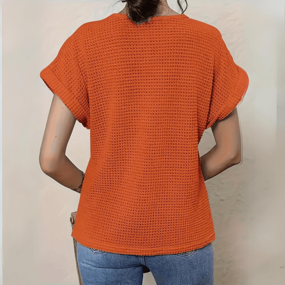 Esmie™ | Top bohémio chic com detalhes em renda