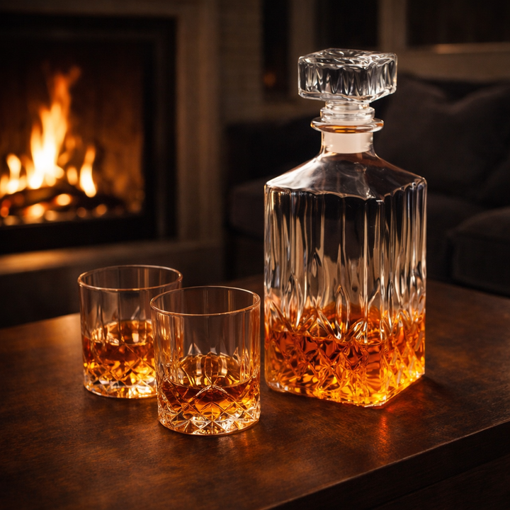 Whisky da Casa - Conjunto de garrafa e copos