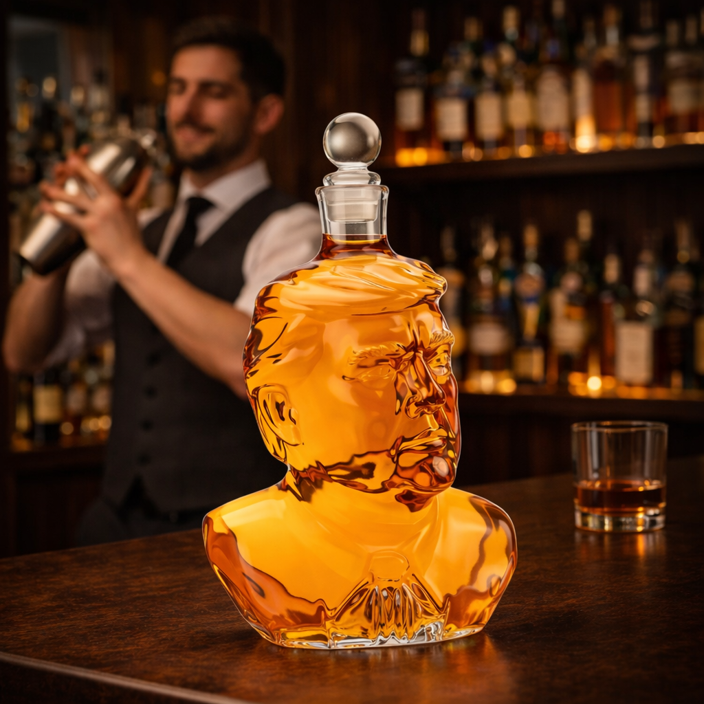 Garrafa de Whiskey - Edição Presidente Trump