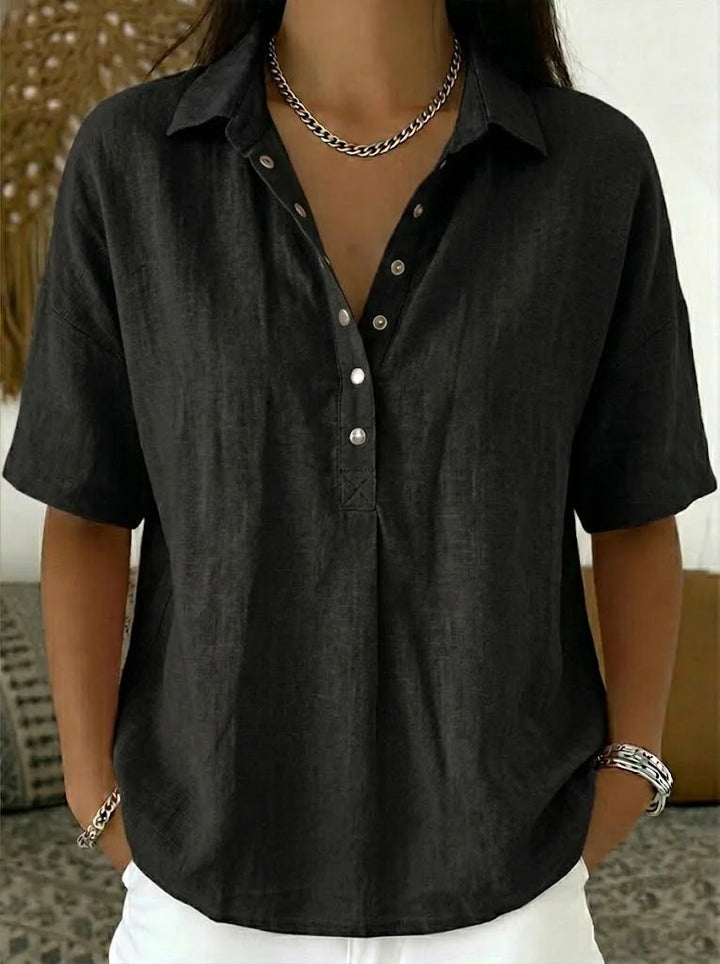 Hélène™ | Blusa com gola