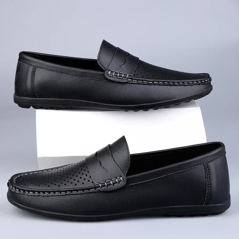 Mocassins Clássicos Italianos em Couro