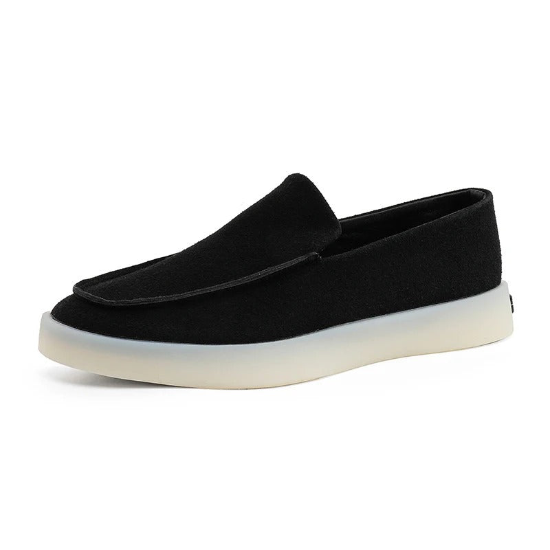 Mocassins de Negócio Clássicos em Camurça