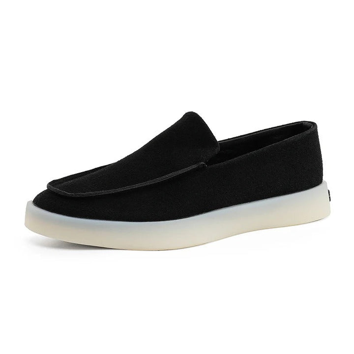 Mocassins de Negócio Clássicos em Camurça