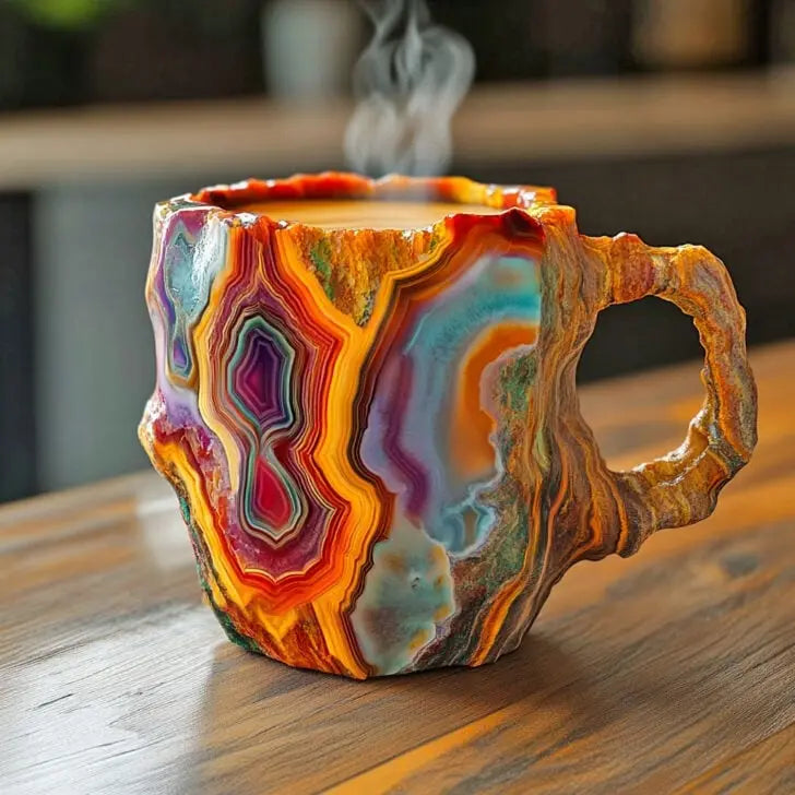 Canecas de Café com Cristais Infundidos