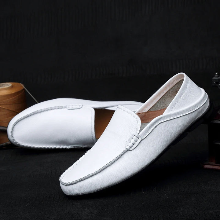 Monza Couro Sapatos Loafers
