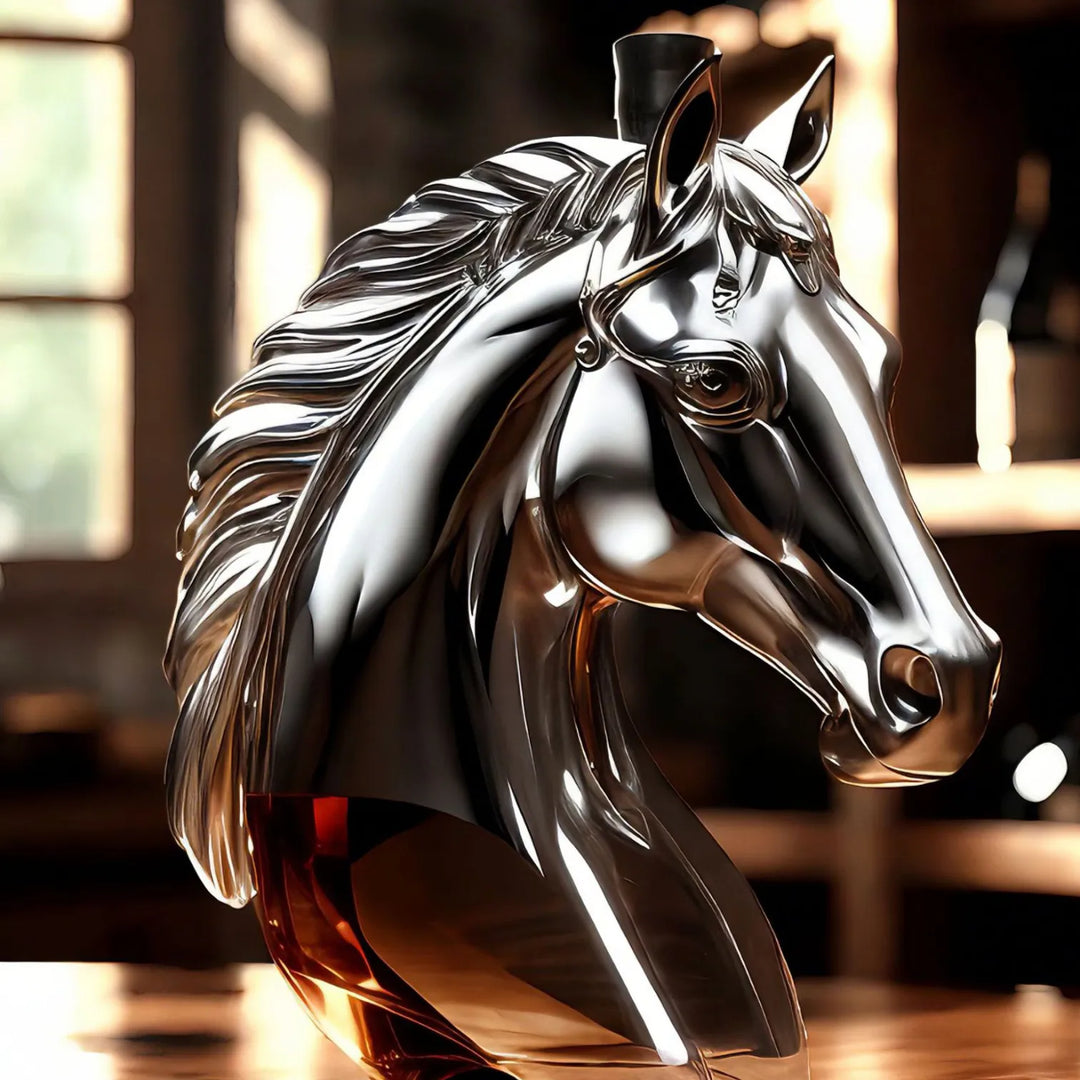 Whisky Cavalo em Vidro Soprado a Mão