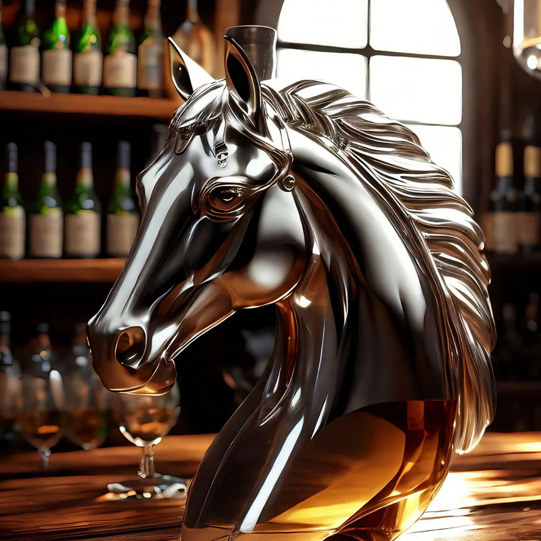Whisky Cavalo em Vidro Soprado a Mão
