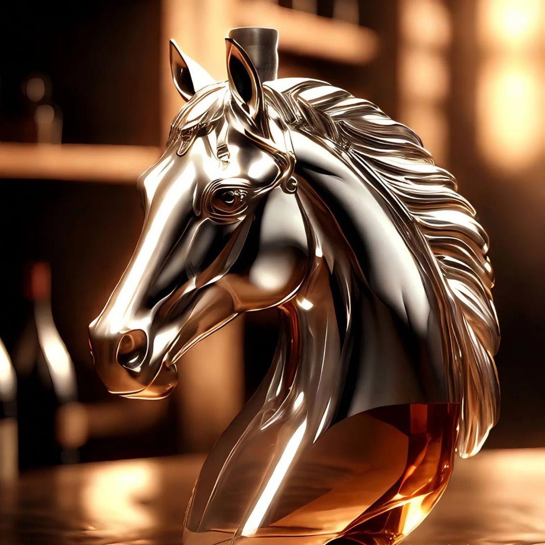 Whisky Cavalo em Vidro Soprado a Mão