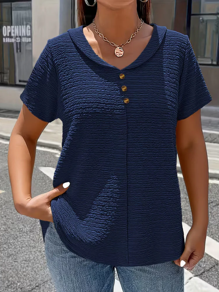 Selena™ | Top elegante com decote em V