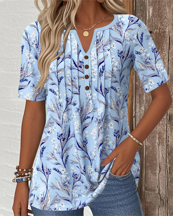 Tanya™ | Chemisier floral com decote em V