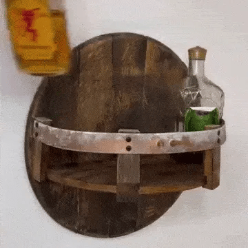 Prateleira de barril de uísque Bourbon