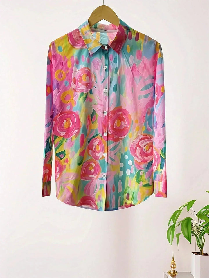 Kathryn™ | Blusa estampada fluida