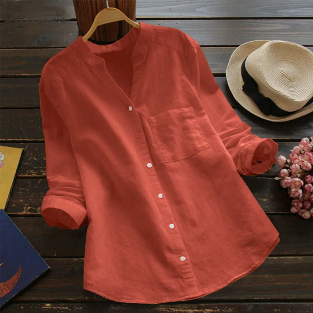 Autumn™ | Blusa unida com decote em V