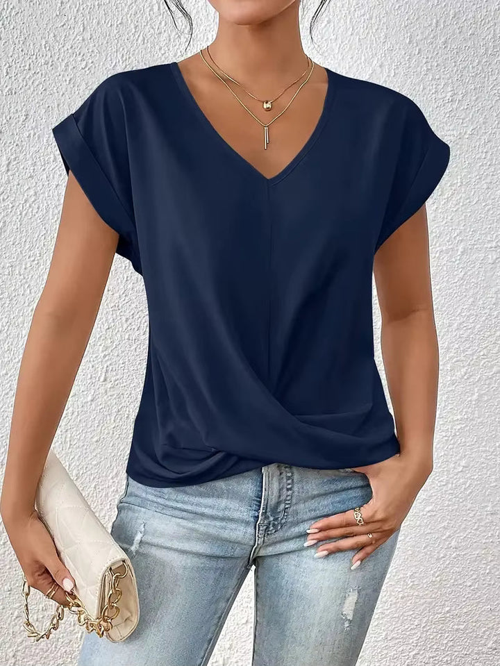 Gemma™ | Top fluido drapeado