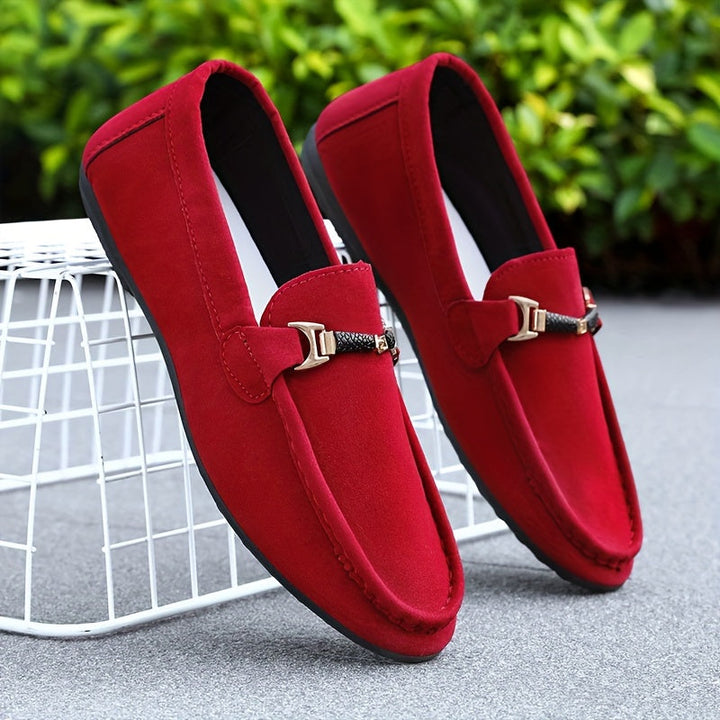 Mocassins de Negócio em Camurça