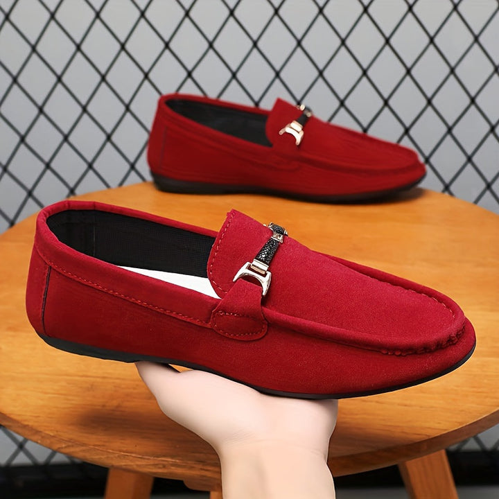 Mocassins de Negócio em Camurça