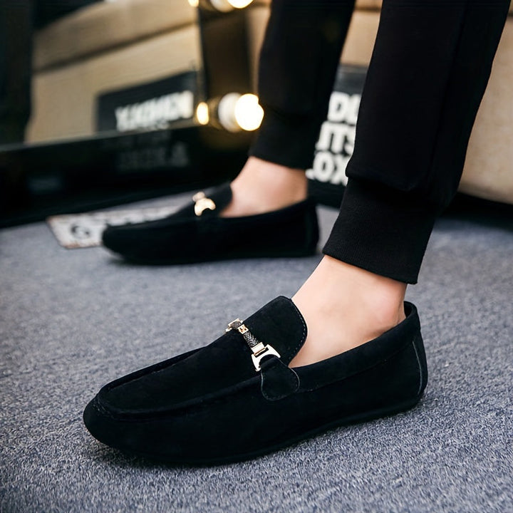 Mocassins de Negócio em Camurça