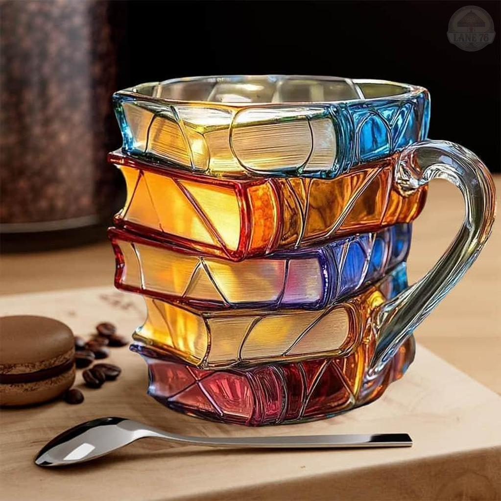 Caneca de Felicidade 3D Única e Artesanal para Entusiastas da Leitura