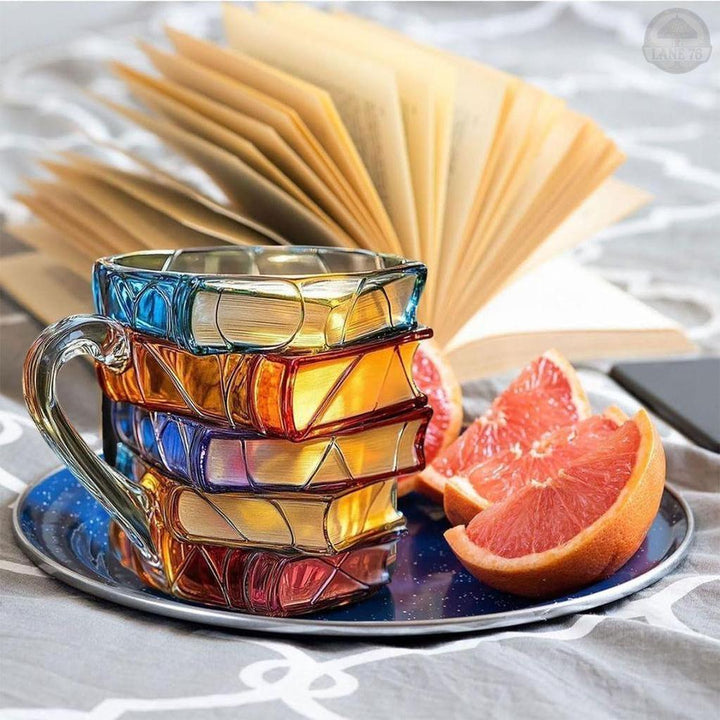 Caneca de Felicidade 3D Única e Artesanal para Entusiastas da Leitura