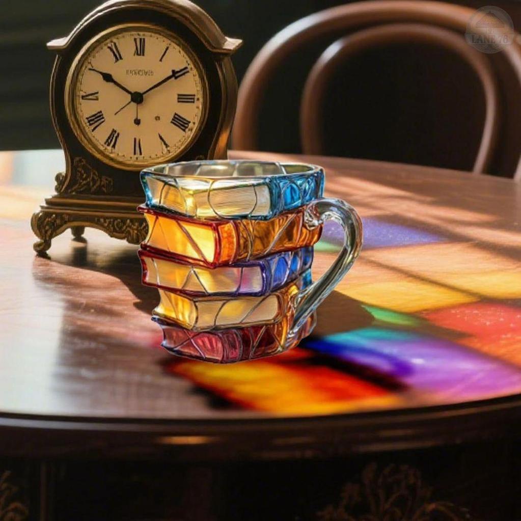 Caneca de Felicidade 3D Única e Artesanal para Entusiastas da Leitura